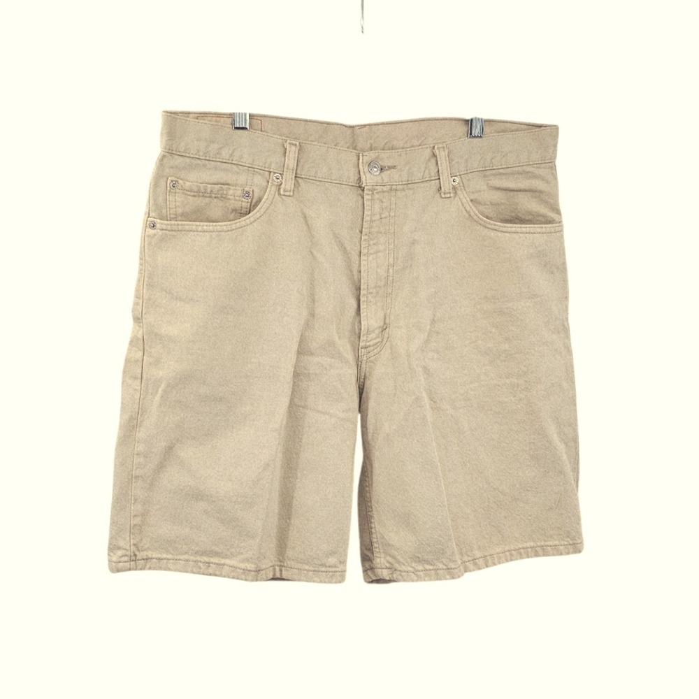 Vintage Levi Strauss Co. 550 Relaxed Fit Tan Denim Shorts Men's Size 36